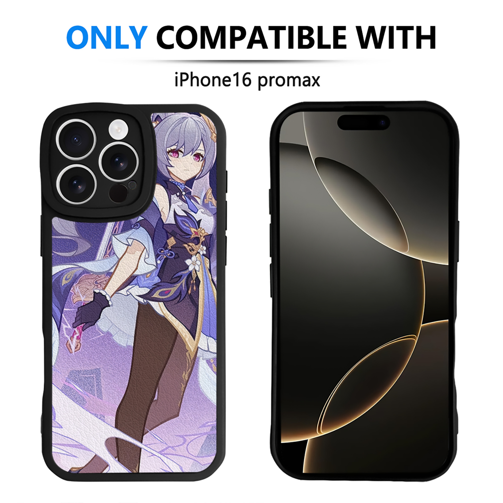 げんし神 genshin 【iPhone 16シリーズ対応】シリコンスマホケース（レザー調） 材質：シリコン